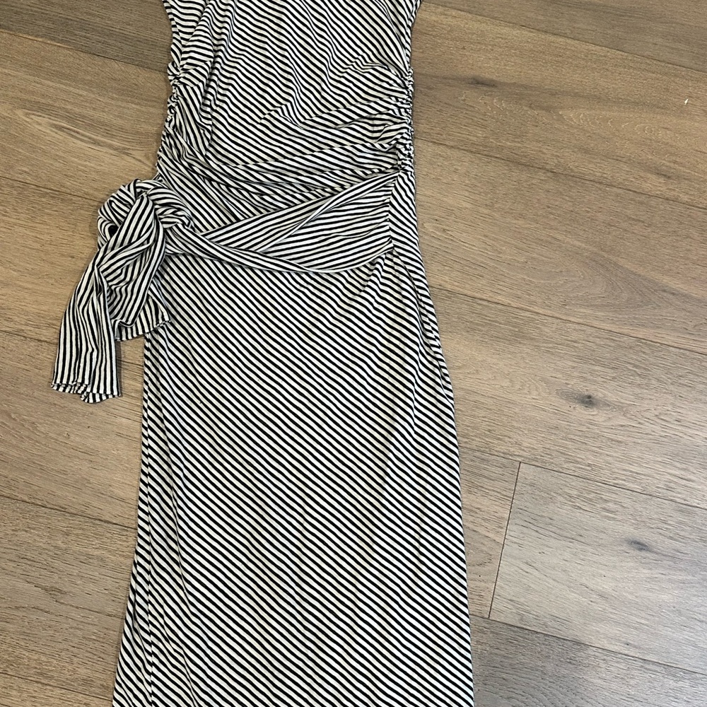 Amanda Uprichard Black and White strapless Dress